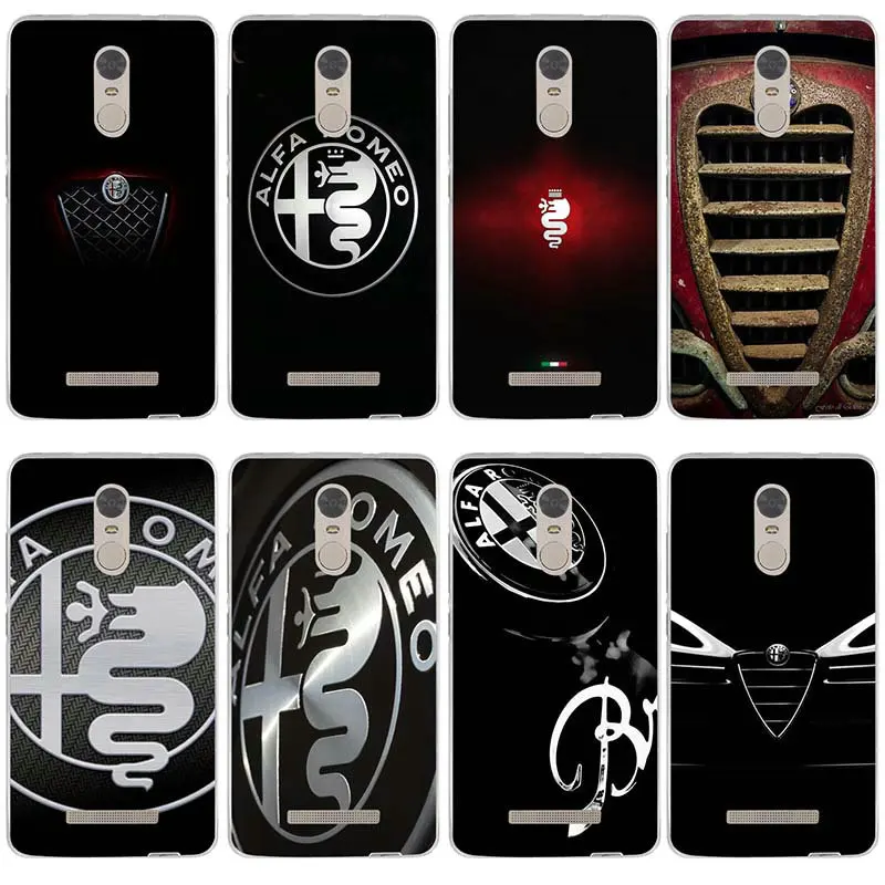 

Soft TPU Silicon Phone Case for Xiaomi Redmi Mi Note 2 3 3S 4X 4A 6 5 5S 5A 6 8 A1 Pro Plus Hot Car Alfa Romeo Logo Design