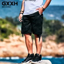 GXXH летние мужские мешковатые шорты плюс размер XXL 3XL 5XL 6XL эластичный пояс карман молния большие мужские Мешковатые повседневные трендовые Бриджи мужские