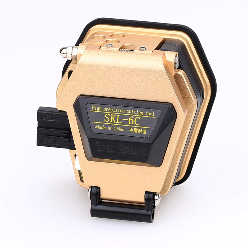 

High Precision CNC finishing SKL-6C Gold Covered wire cable Fiber Cleaver SKL-6C Splice Melt fiber cleaver Used in FTTX FTTH