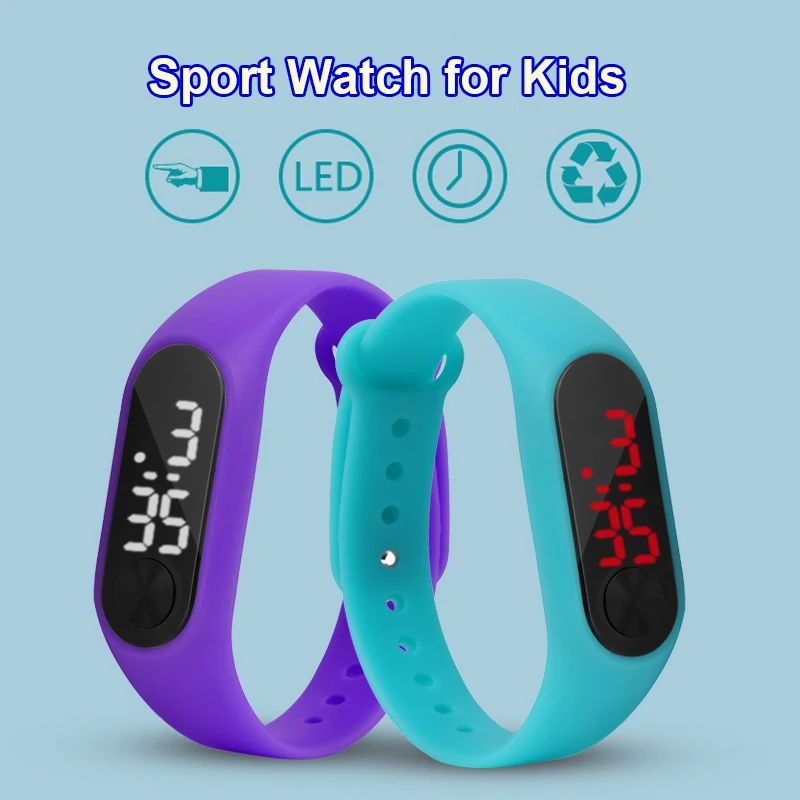Новые детские часы, светодиодный дисплей, спортивные часы, детские электронные модные цифровые часы для мужчин и женщин, подарок для школьниц и мальчиков