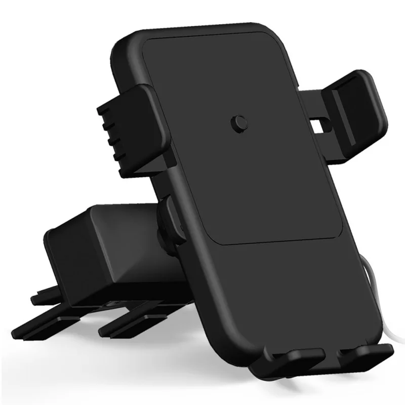 

Car Fast Wireless Charger Mobile Phone Bracket Vehicle CD Vent Mobile Charging Bracket