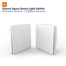 Xiaomi Aqara Smart Light Switch Wireless Version Single Key Singel Button ZiGBee Wifi Wireless Control APP Control For Home