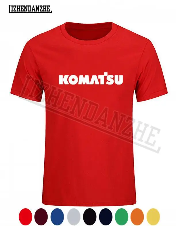 

Komatsu logo T-shirt Top Lycra Cotton Men T shirt Men's High Quality Cotton TShirt, Trendy Short Sleeve tees gift 2019 NEW