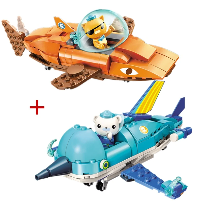 Enleten Creator Ideas городской фонарь Рыбная лодка Octonauts мультфильм строительные блоки модельные наборы дети совместимые Duplo - Цвет: Without Original Box