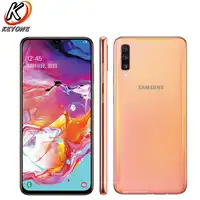 New Samsung Galaxy A70 A7050 Mobile Phone 6.7" 8GB RAM 128GB ROM Snapdragon 675 Octa Core 20:9 Water Drop Screen NFC CellPhone