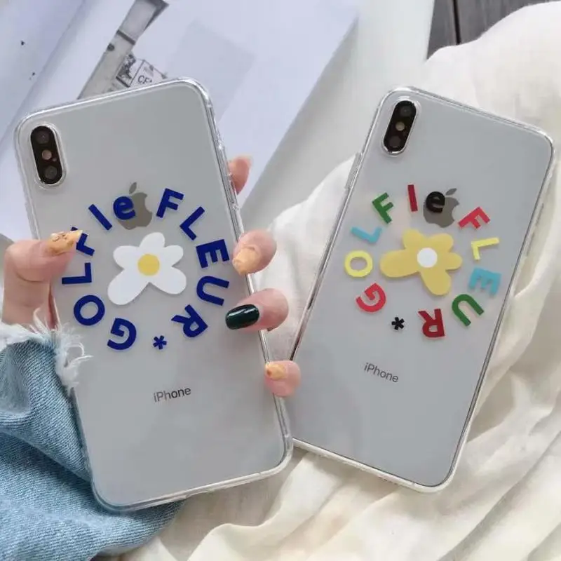 

Fashion Golf Le Fleur Clear Mobile Phone Cases For iPhone XS Max XR X Transparent Women Cover For iPhone 6 s plus 7 8 8plus Case
