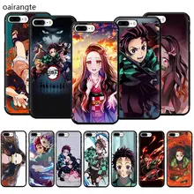 Аниме Demon Slayer Kimetsu no Yaiba Мягкий ТПУ чехол для телефона для iPhone 11 Pro 5 5S 6 6s 7 8 Plus X XR XS MAX