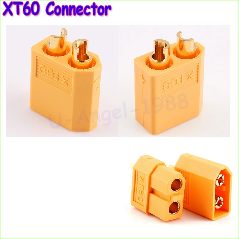20pcs XT60 XT-60 Male Female Bullet Connectors Plugs For RC Lipo Battery (10 pair) Wholesale Dropship amass xt60u male female bullet connectors plugs upgraded from xt60 for rc lipo battery