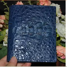 Натуральная из крокодиловый кожи двусторонний кошелек Аллигатор сумочки из кожи и кошельки