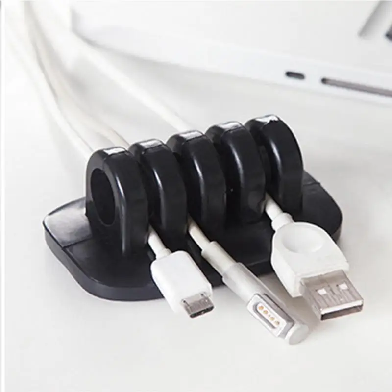 Silicone Cable Winder Earphones Cable Organizer Management Wire Storage