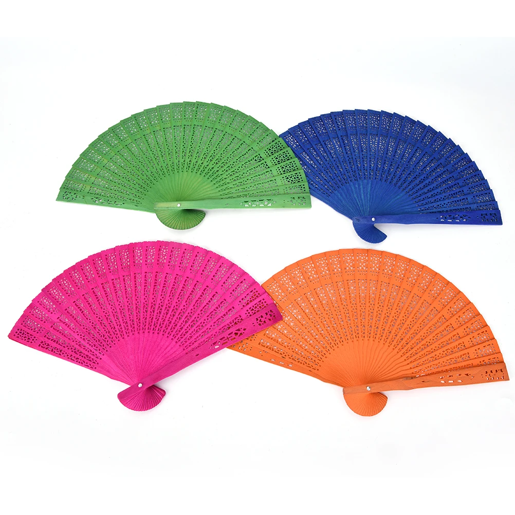 

Chinese Japanese Folding Fan Original Wooden Hand Flower Bamboo Pocket Fan for Home Decor Decoracion Fiestas