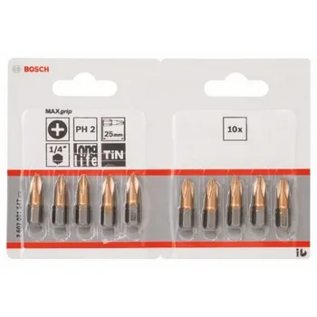 

BOSCH 2607001547 Tip screw driver Ph2 Maxgrip C 25mm 10uds