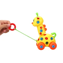 Детские DIY креативные разборки животных Игрушка Головоломка сборка игрушка дети ребенок мультфильм модель Обучающие пластиковые игрушки