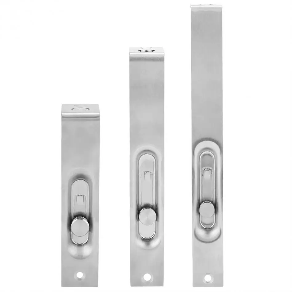 Us 4 6 35 Off 1pc Stainless Steel Door Bolt Security Guard Lock Sliding Door Latch In Door Bolts From Home Improvement On Aliexpress