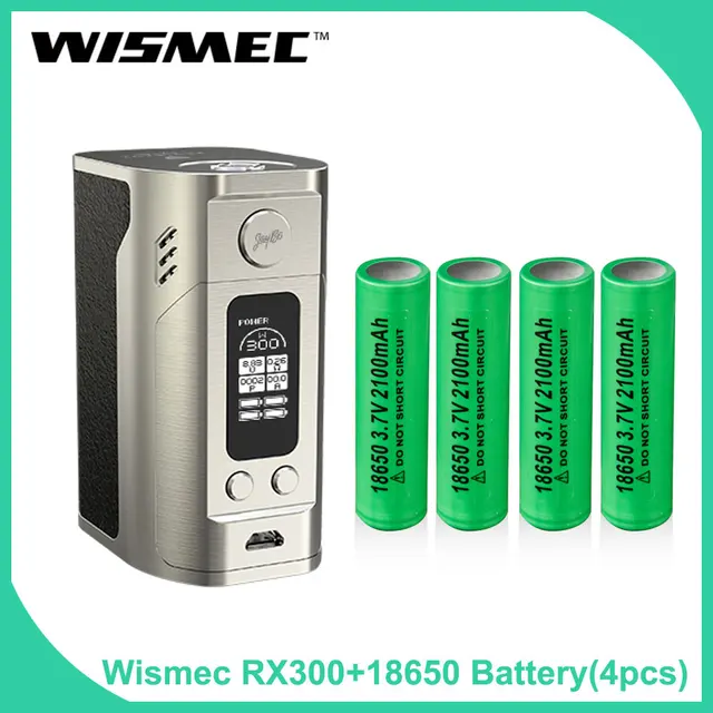 Зазор в исходном wismec reuleaux RX300 TC поле Mod кожа/углеродного волокна Батарея мод с 18650 Батарея электронная сигарета vape Mod