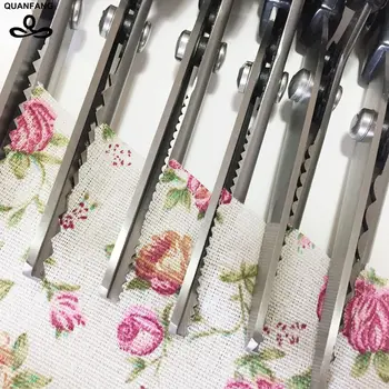 

2017 Hot Sale Stainless New Dressmaking Pinking Shears Fabric Diy Leather Crafts Upholstery Tailor Zig Zag Cut Scissors