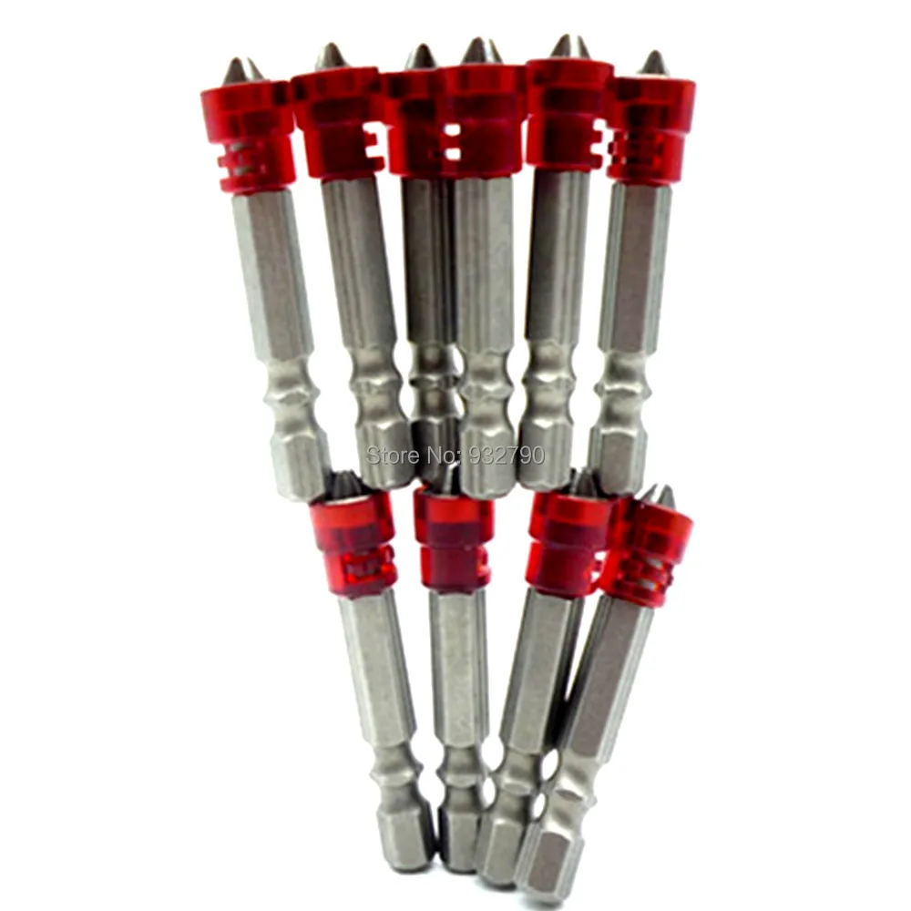 

10pcs PH2 Drywall Insert Power Bits 50mm long Phillips 2# Impact Duty Magnetic Bit Plasterboard Screwdriver Bits 1/4" Hex Shank