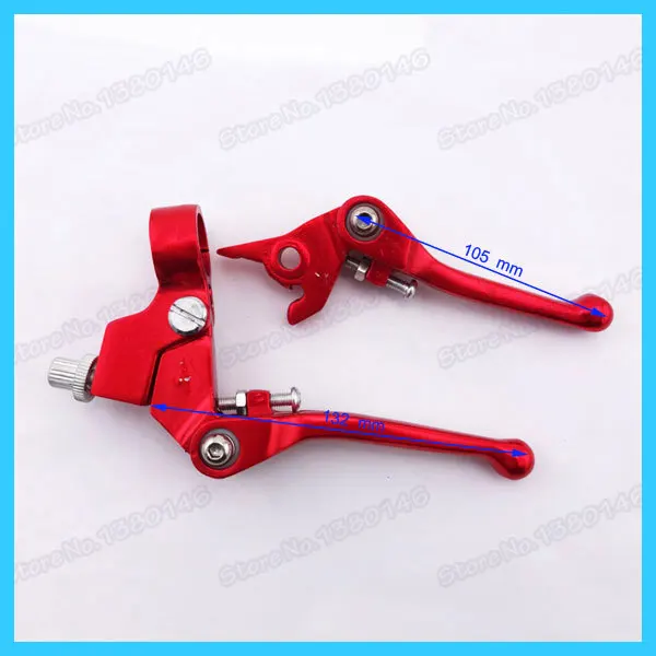 Motorcycles ATV Quads Red Folding Alloy Brake Clutch Levers For Chinese