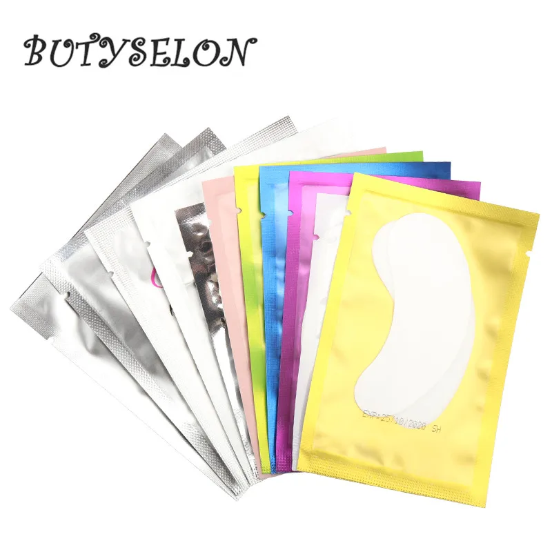

50pairs Eyelash Extension Paper Patches Grafted Eye Stickers 11Colors Eyelash Under Eye Pads Eye Paper Patches Tips Sticker