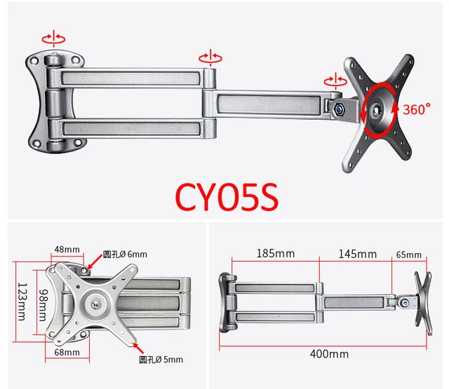 Wall Mount Monitor Vesa, Full Motion Tv Wall Mounts