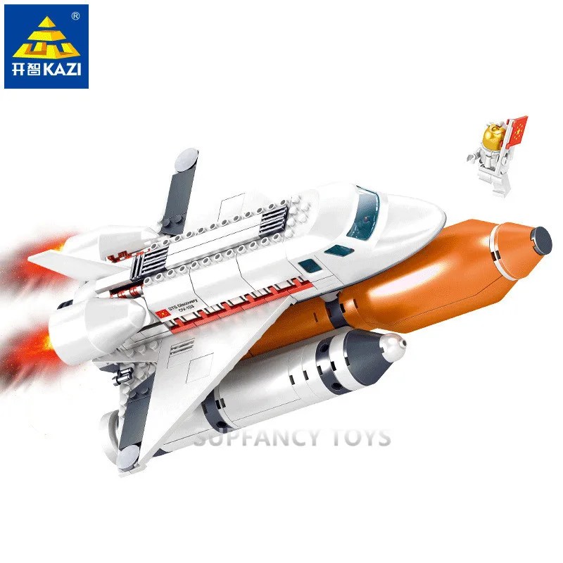Aviation Technic Building Blocks Compatible LegoINGLs Outer Spaceship Satellite Model DIY Bricks Educational Toys For Children