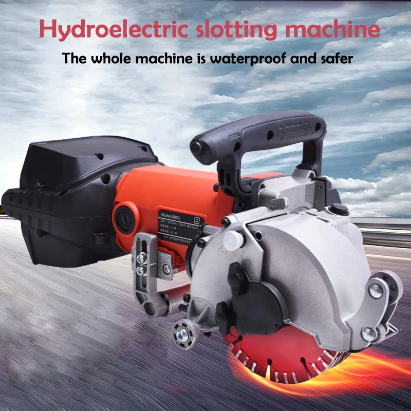 

Electric concrete waterproof slotting machine building hydropower engineering decorating tools wall cutting machine