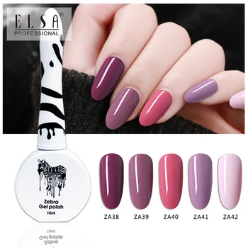 

ELSA Zebra Gel Polish 15ml 72color nail Gel nail art UV Gel Lacquer Soak Off UV Lacquer Varnish Long Lasting