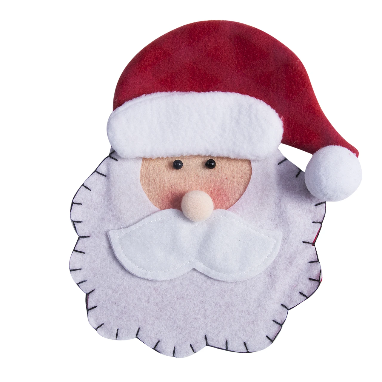 New Santa Claus Christmas Cutlery Holder Fork Spoon Utensil Party Decor