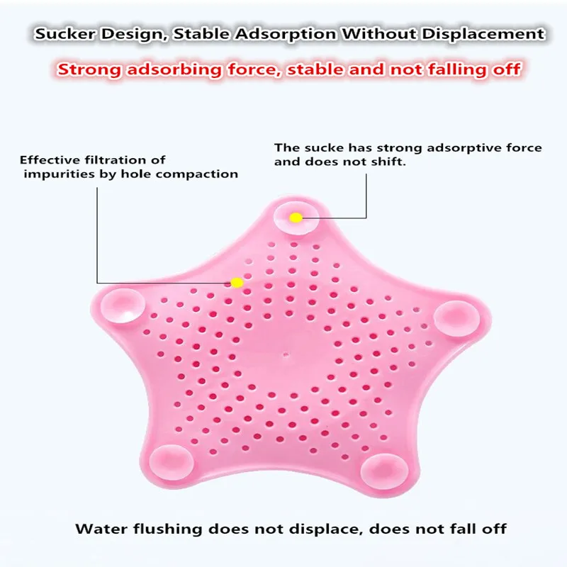 1 шт. канализационный фильтр для раковины, анти-блокирующий напольный слив, фиксатор для волос, аксессуары для кухни, коврик для ванной комнаты, товары