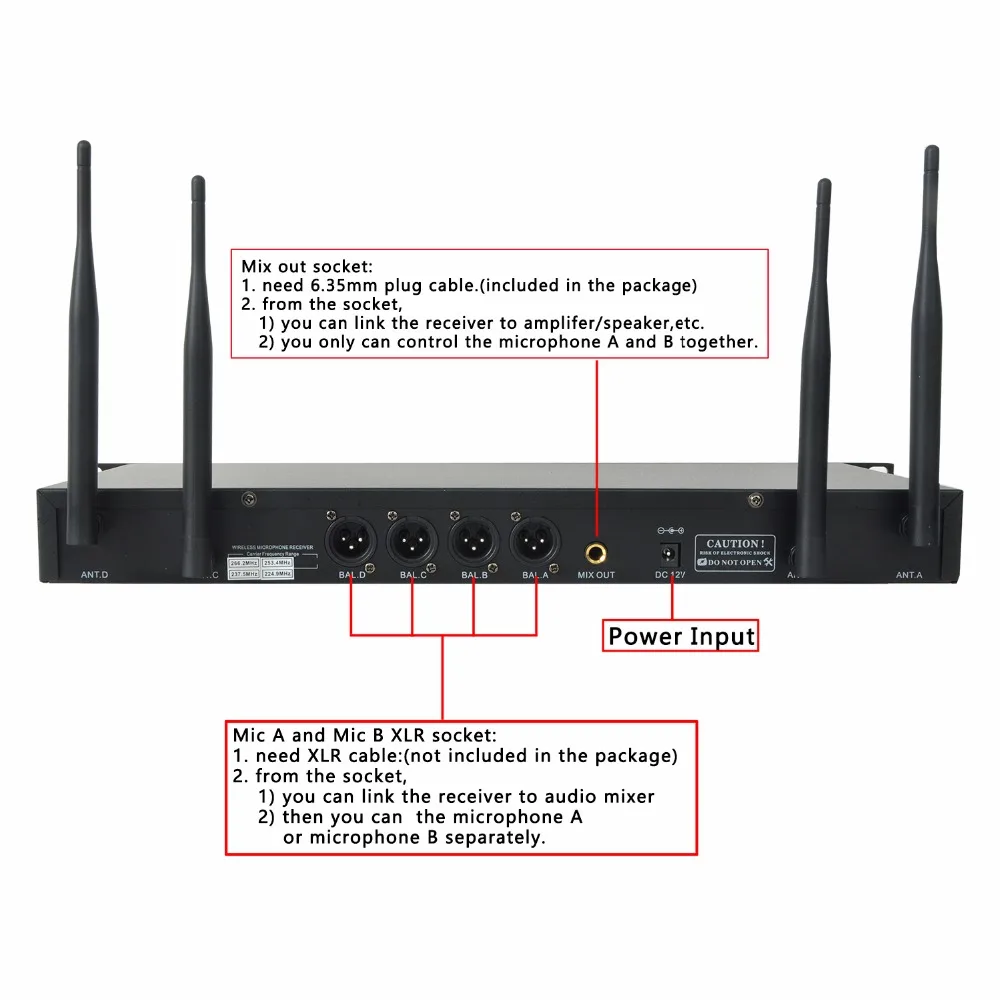 LO-V04 12  Wireless Microphones