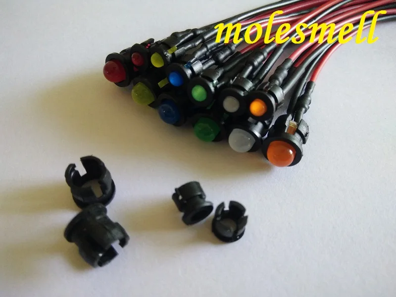 9V ~ 12V 1st CLASS POST 10 x Pre-Wired Blue LED 5mm Ultra Bright