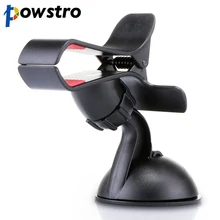 Powstro Универсальный Автомобильный держатель для мобильного телефона, лобовое стекло на 360 градусов, автомобильный держатель для телефона для iphone 5 6 7, поддержка смартфона