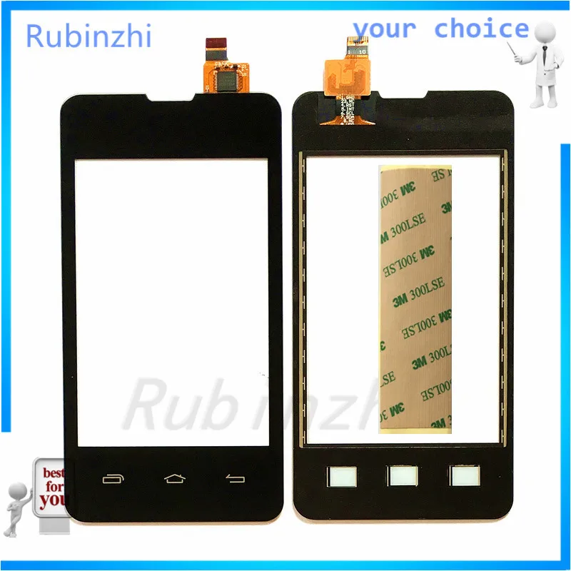 

RUBINZHI Phone Touchscreen Touch Panel Sensor For Prestigio MultiPhone PAP3350 Touch Screen Front Glass Digitizer with Tape