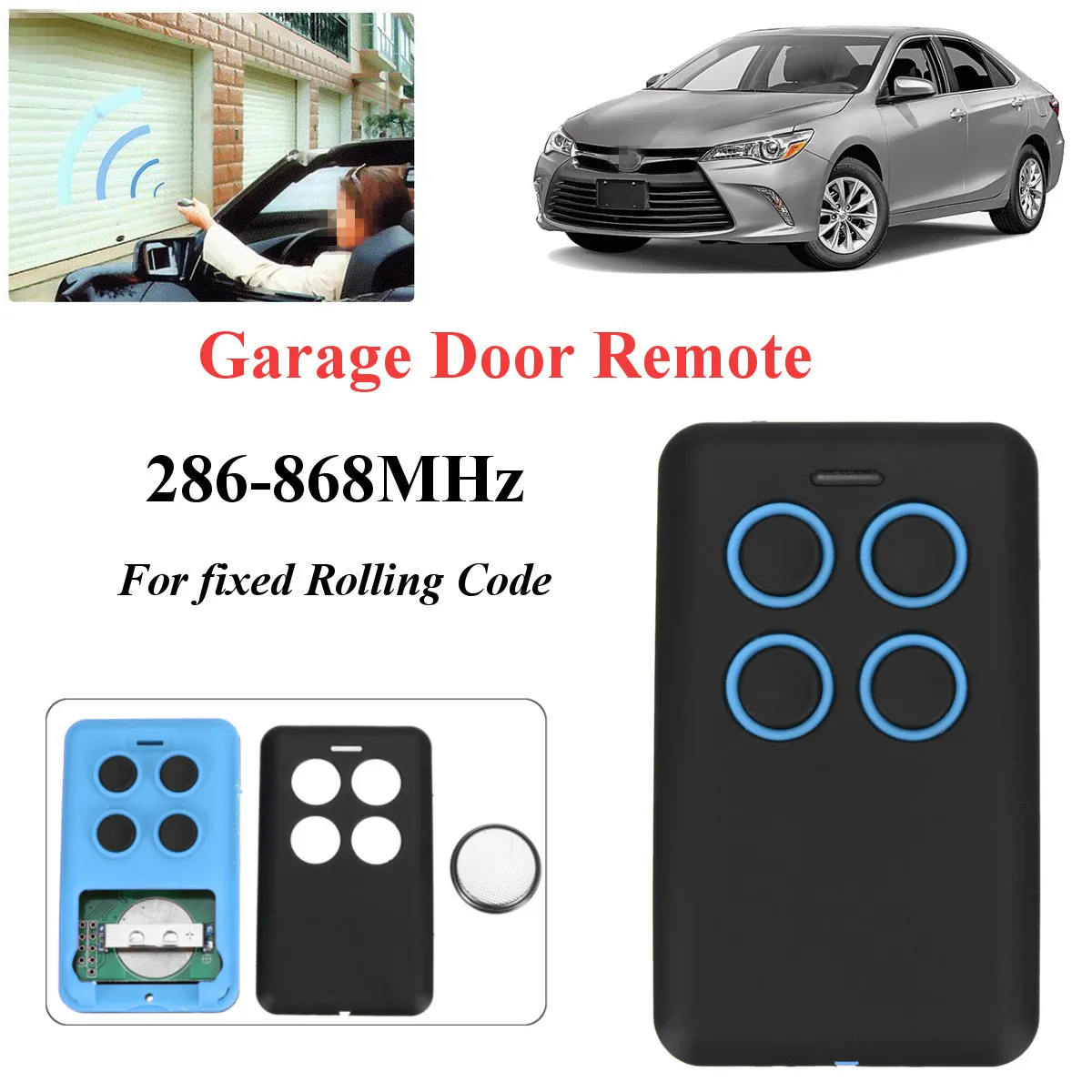 

DEA Garage door remote control Replace Rolling code Fixed code 433.92Mhz