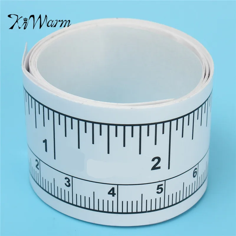 

KiWarm 0.9m Stick On Adhesive Sticky Measuring Tape For Sewing Working Table Cabinet Sewing Measure Tools