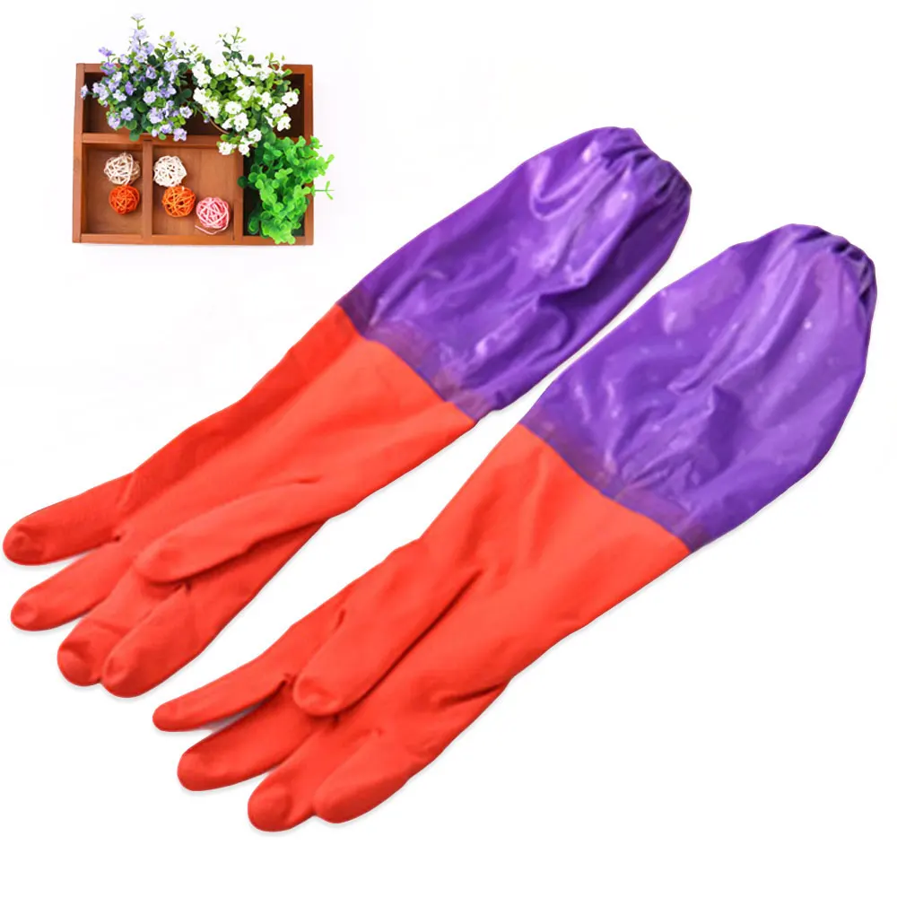 Guantes para lavar platos ropa impermeable de látex largo Kithchen guantes de rukavice|cleaning gloves|gloves washing gloves - AliExpress