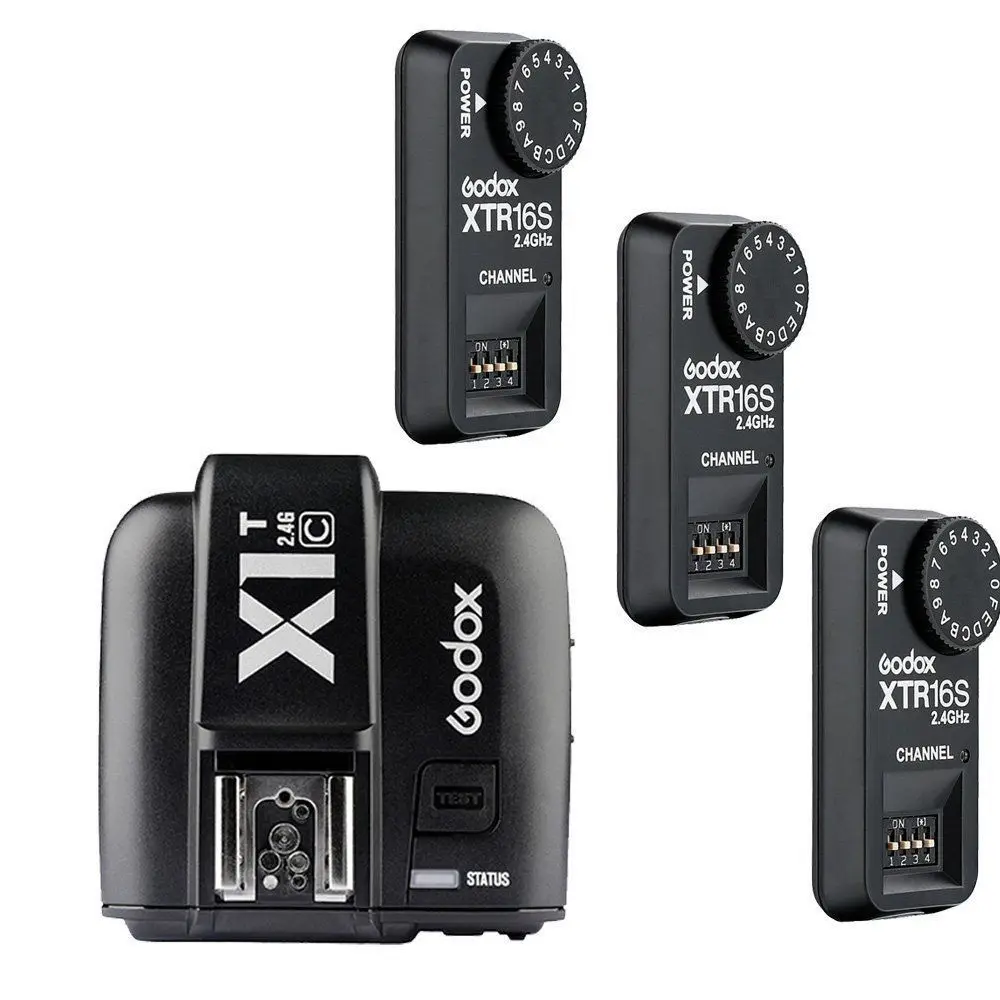 

Godox X1T-C TTL 2.4G Wireless Trigger + 3x XTR-16S Flash Receiver for V850 V860C
