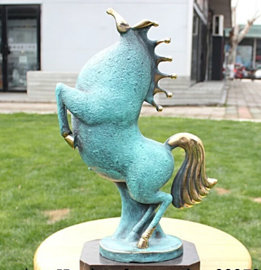 

Western Pure Bronze Copper Marble Art Decoration Abstract Horse Statue Sculpture