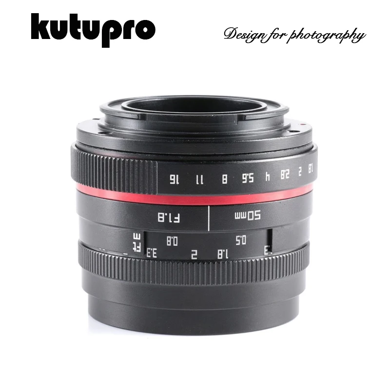 Kutupro 50 мм f/1,8 APS-C F1.8 объектив камеры для SONY E Mount A6500 A6300 A6100 A6000 NEX-7 NEX-6 NEX