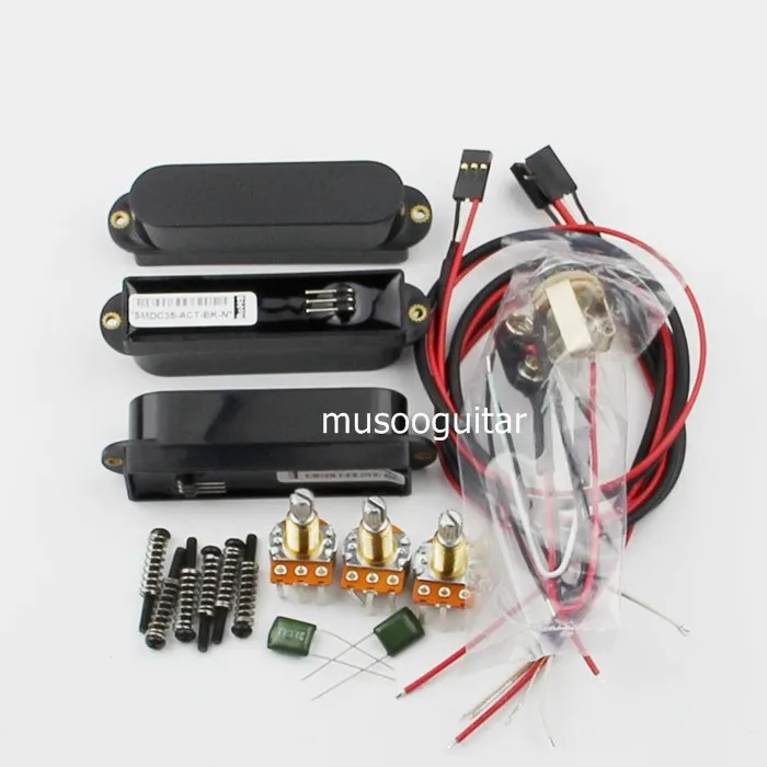 

Artec Power Single Coil Active Pickups With Complete Wiring Setup (SMDC35)