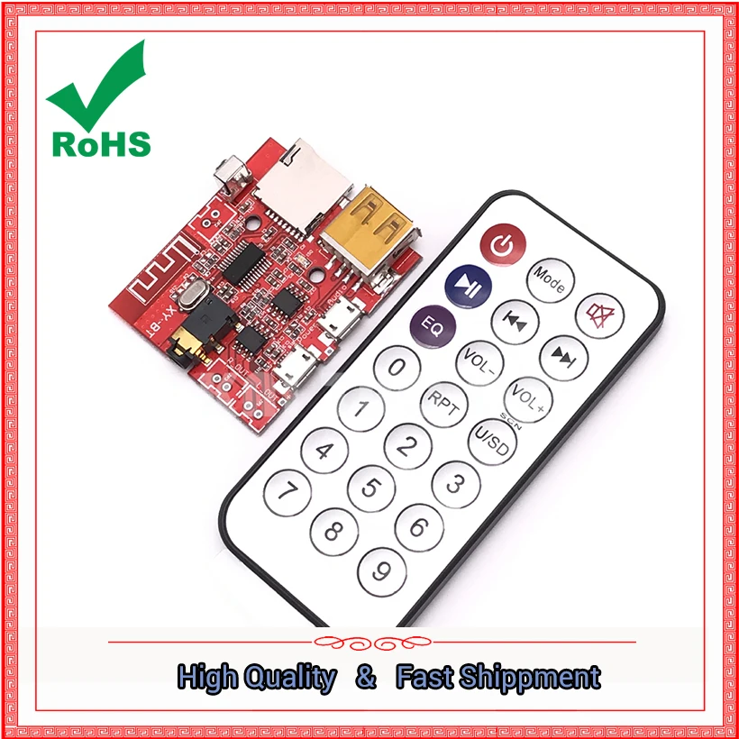 Bluetooth MP3 Decoding Module Empfängerplatine 4.1 Platine mit Fernbedienung