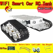 Official DOIT RC Aluminu Alloy Tank Chassis Wall-e Caterpillar Tractor Crawler Intelligent Robot Car Barrowload UNO Obstacle