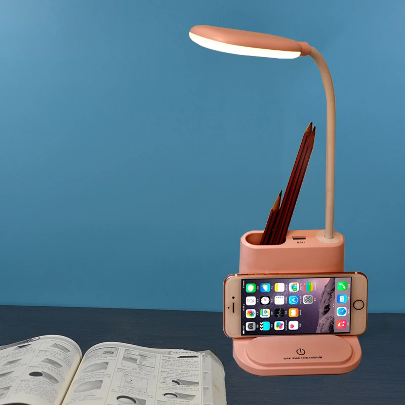 pink touch lamps bedside