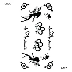 HXMAN английские буквы водонепроницаемые Временные татуировки стикер Женщины Мужчины руки имитация тутуировок 10,5X6 см дети взрослые