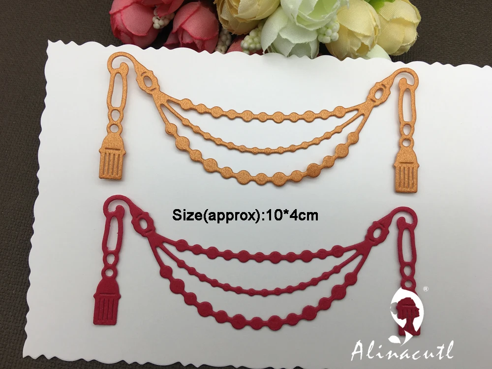 Alinacraft металлический трафарет кисточки для занавесок края границы Скрапбукинг