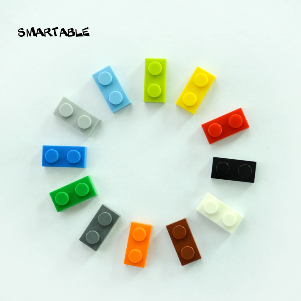 

Smartable Plate 1X2 Building Blocks Parts LOGO DIY Educational Creative Toys Gift Compatible Legoing 3023 gift Toys 302pcs/lot