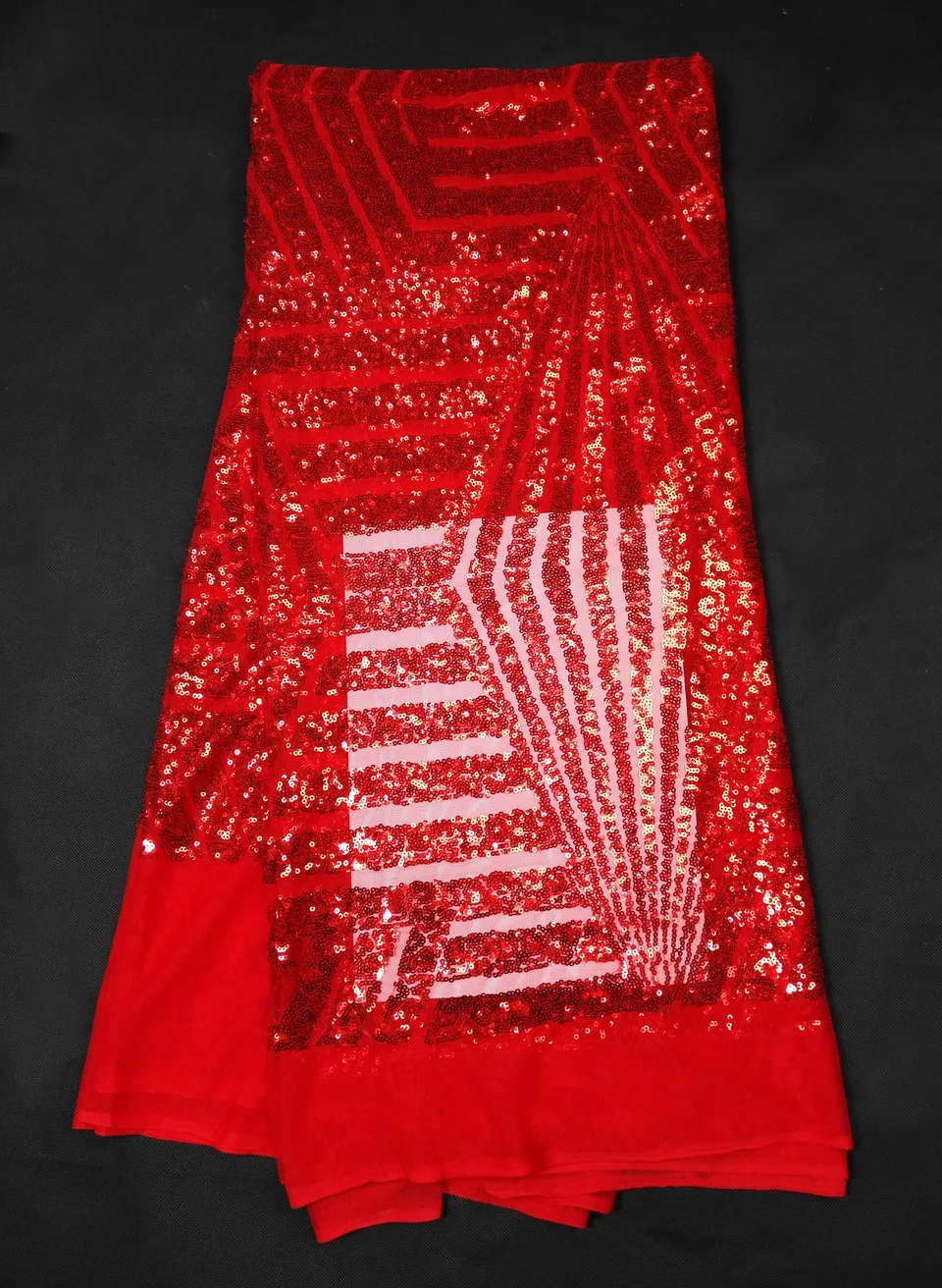 

New French Nigerian sequins net lace,African tulle mesh lace fabric high quality for party wedding dress 5yards/lot