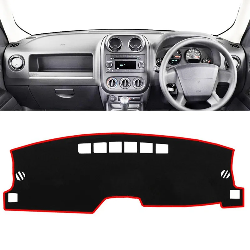 Dash Cover Mat Dashboard Pad for Jeep 12-17 Compass MK49 /& 10-17 Patriot MK74
