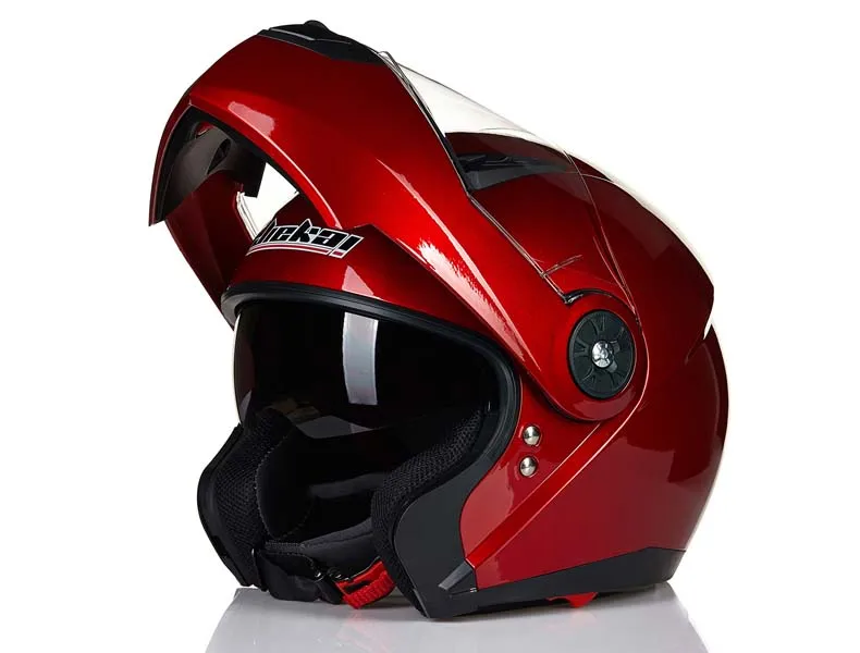 Мотоцикл JIEKAI шлемы с двойным козырьком из углеродного волокна Moto Casco модульный откидной шлем DOT одобренный 115 гоночные мотокроссные шлемы