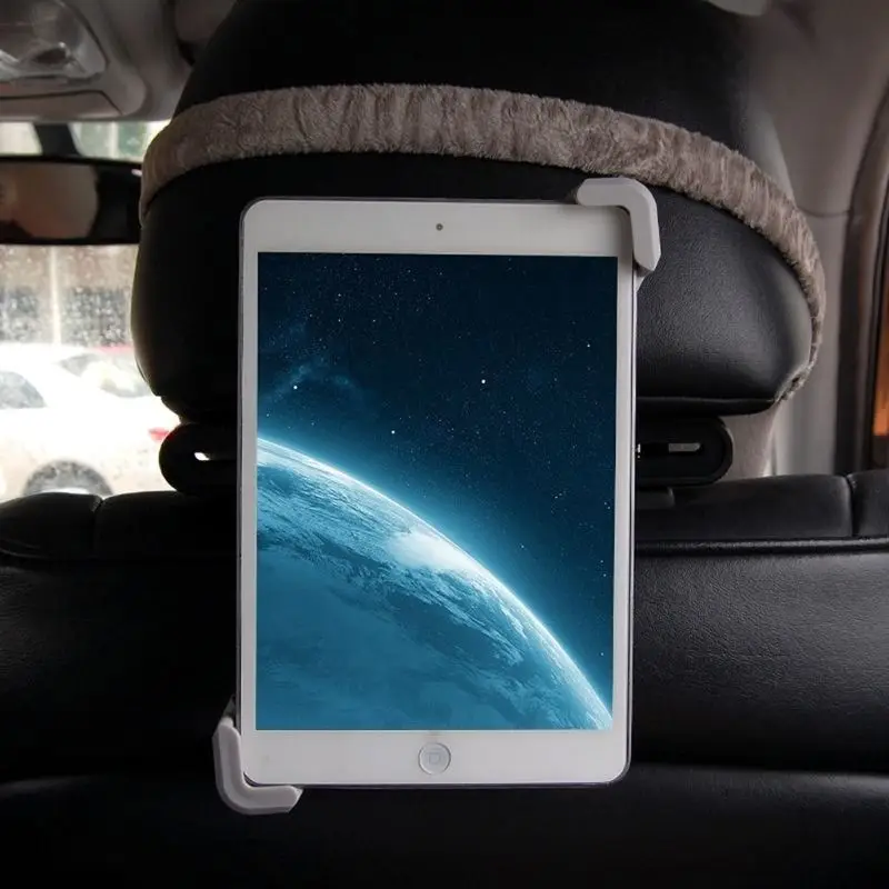 

Car Phone Grip Holder Universal Back Seat Mount Headrest Stand Bracket 360 Rotation Flexible Clip for iPad Samsung Galaxy